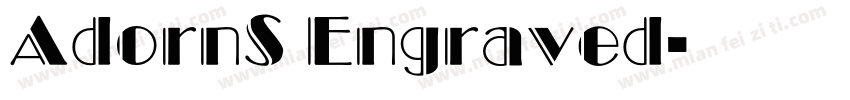 AdornS Engraved字体转换